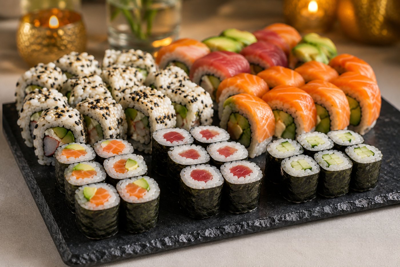 Sushi setleri ve roll çeşitleri